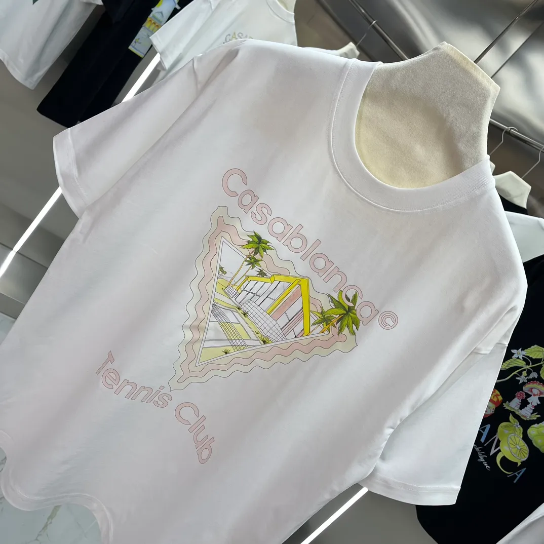 Casablanca Classic Series T ， ， 。 ， Classic ， In Stock ！ ：White Black Size：S M L XL XXL